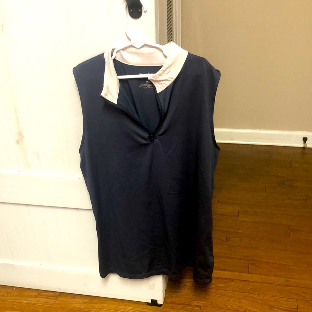 Tommy Bahamas navy shirt/skirt set
